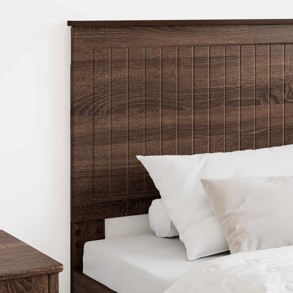 Kopfteil mit Kopfteil Braun Eichen-Optik 90 cm Holzwerkstoff
