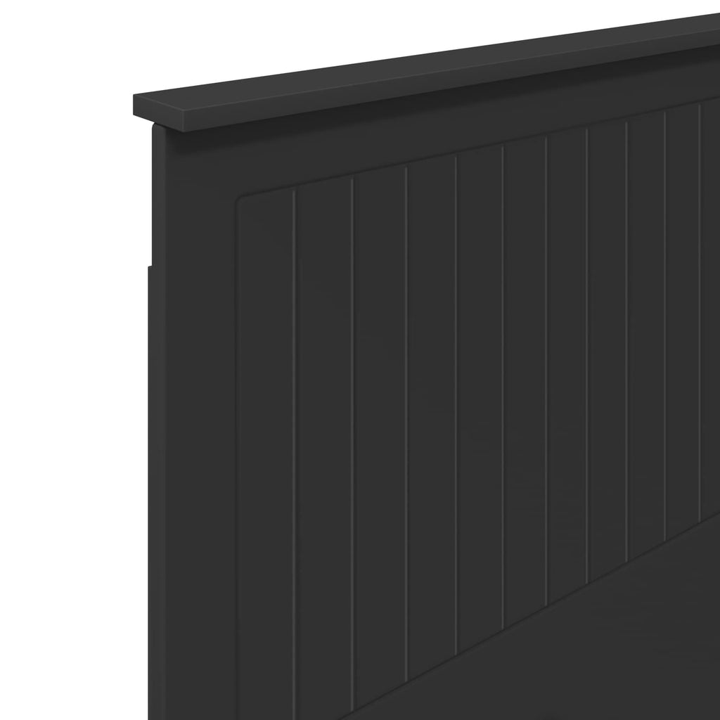 Kopfteil mit Kopfteil Schwarz Eichen-Optik 80 cm Holzwerkstoff