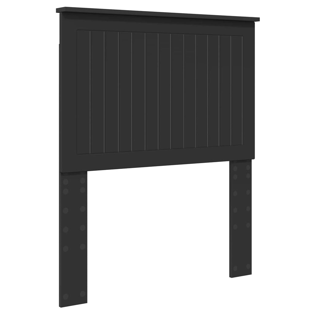 Kopfteil mit Kopfteil Schwarz Eichen-Optik 80 cm Holzwerkstoff