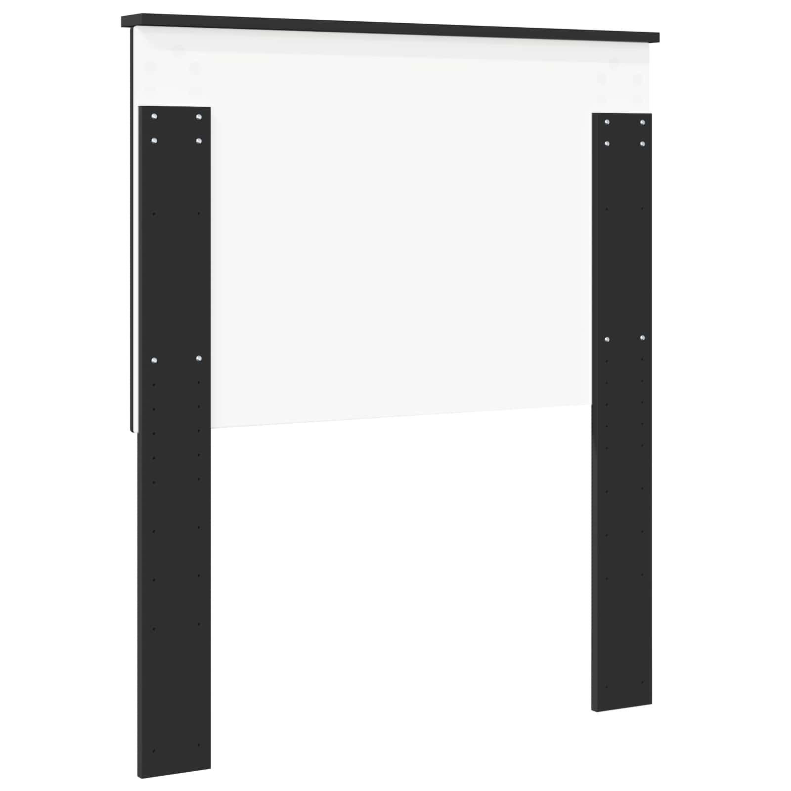 Kopfteil mit Kopfteil Schwarz Eichen-Optik 80 cm Holzwerkstoff