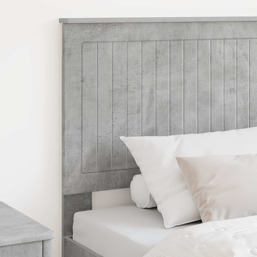 Kopfteil mit Kopfteil Beton Grau 80 cm Holzwerkstoff