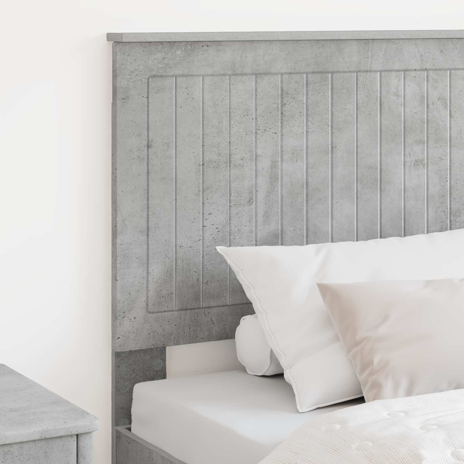 Kopfteil mit Kopfteil Beton Grau 80 cm Holzwerkstoff