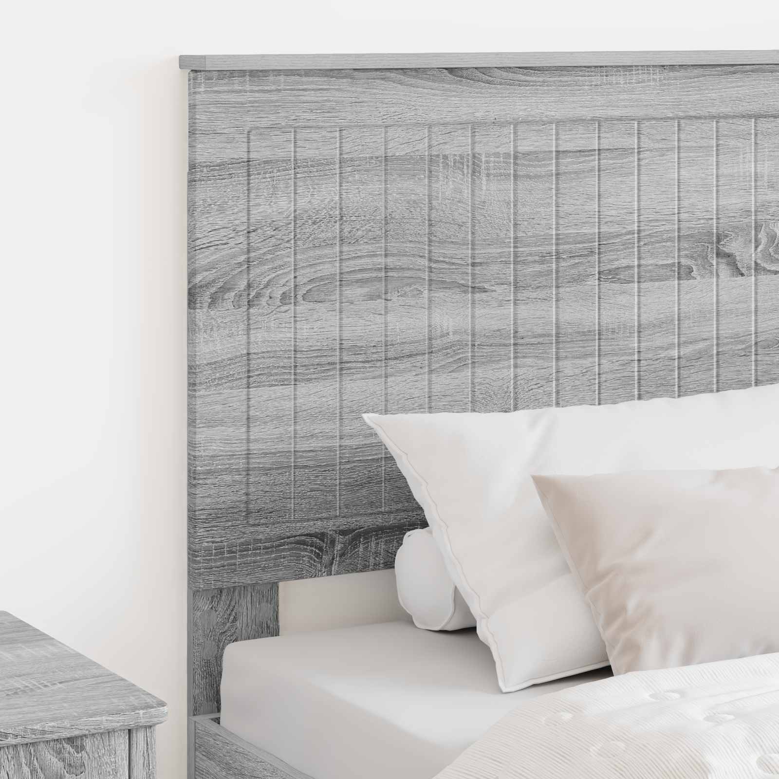 Kopfteil mit Kopfteil Graues Sonoma 80 cm Holzwerkstoff