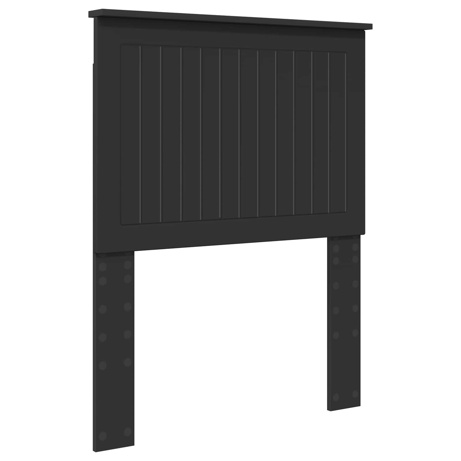 Kopfteil mit Kopfteil Schwarz Eichen-Optik 75 cm Holzwerkstoff