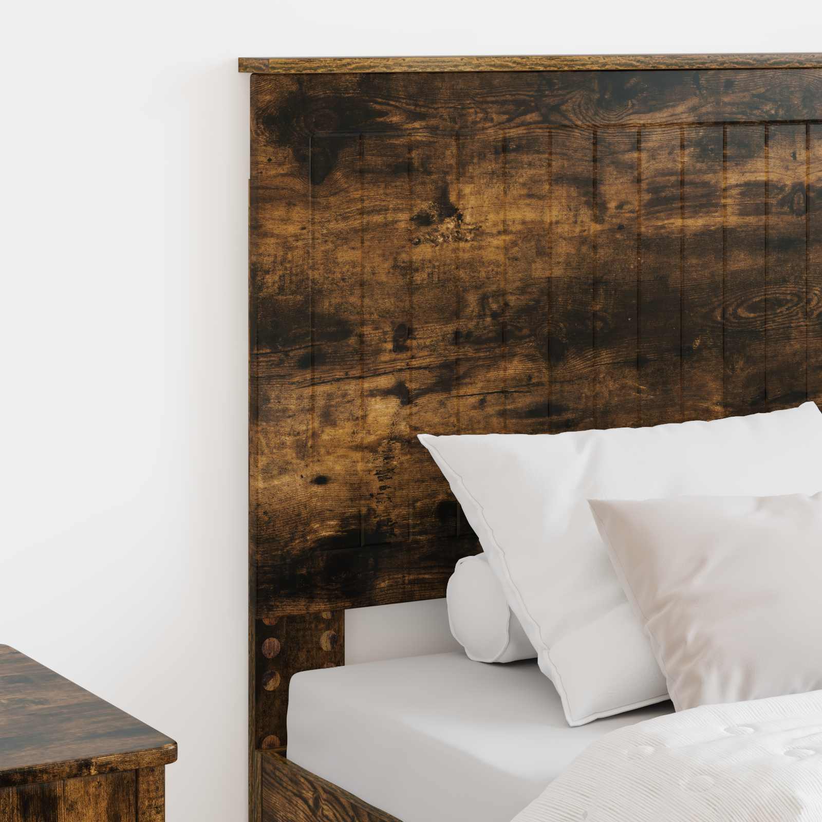 Kopfteil mit Kopfteil Geräucherte Eiche 75 cm Holzwerkstoff