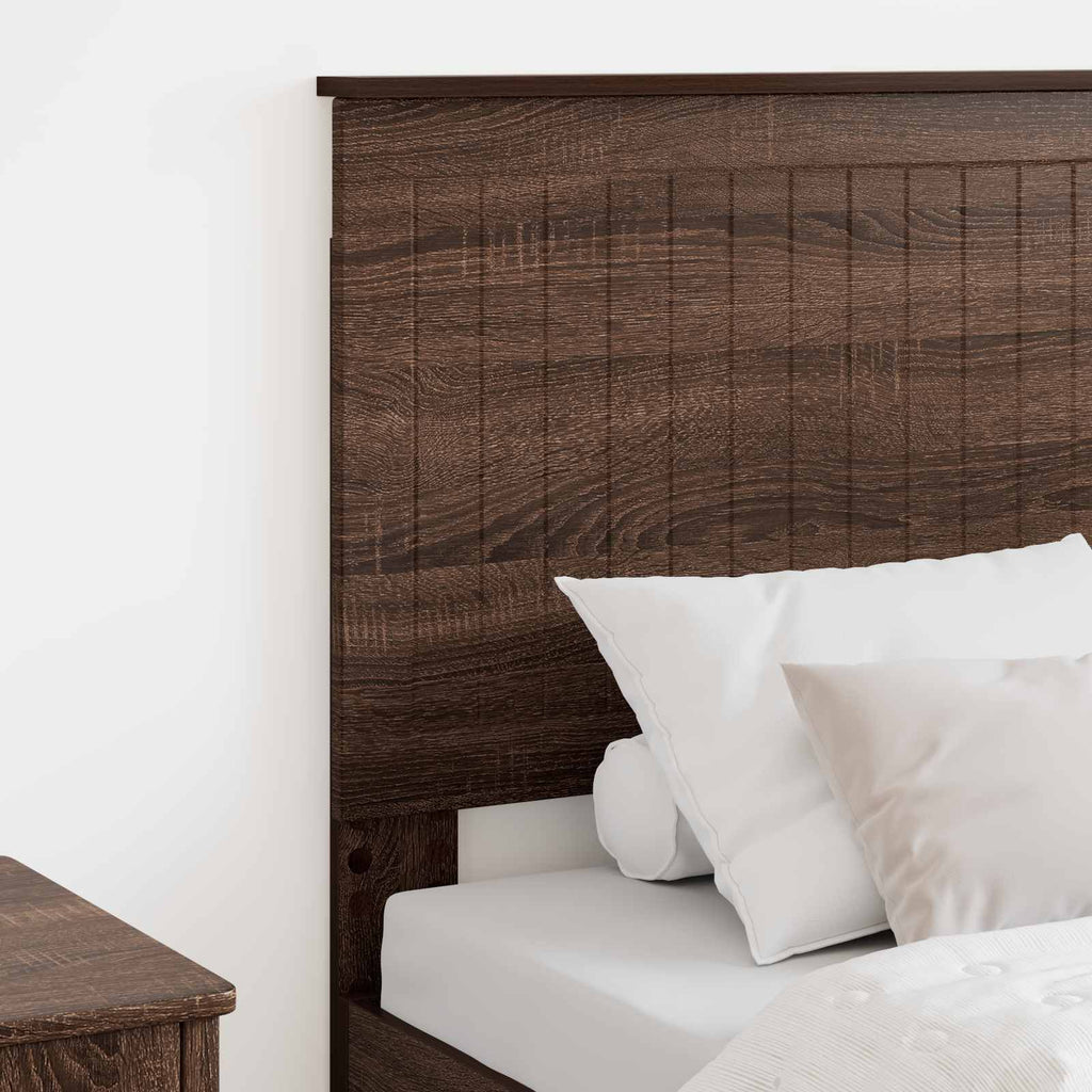 Kopfteil mit Kopfteil Braun Eichen-Optik 75 cm Holzwerkstoff