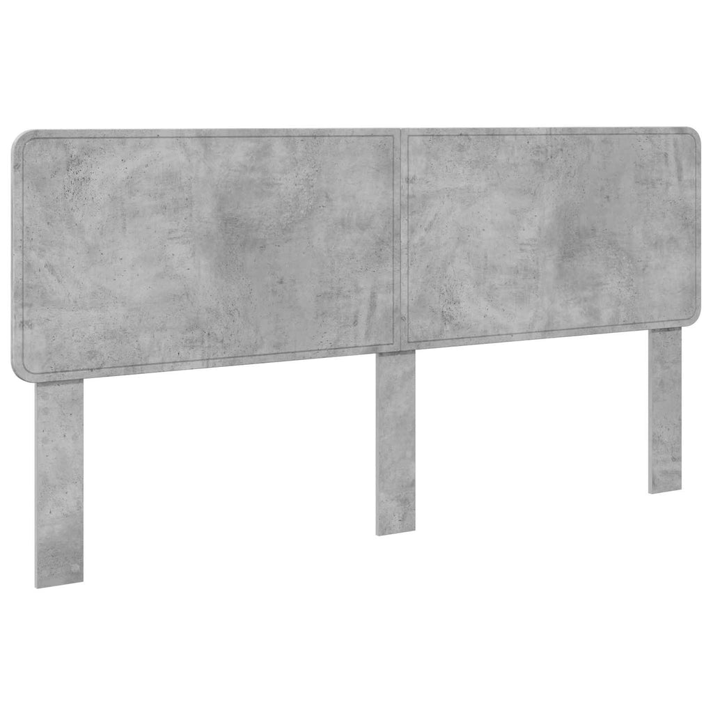 Kopfteil Beton Grau Holzwerkstoff