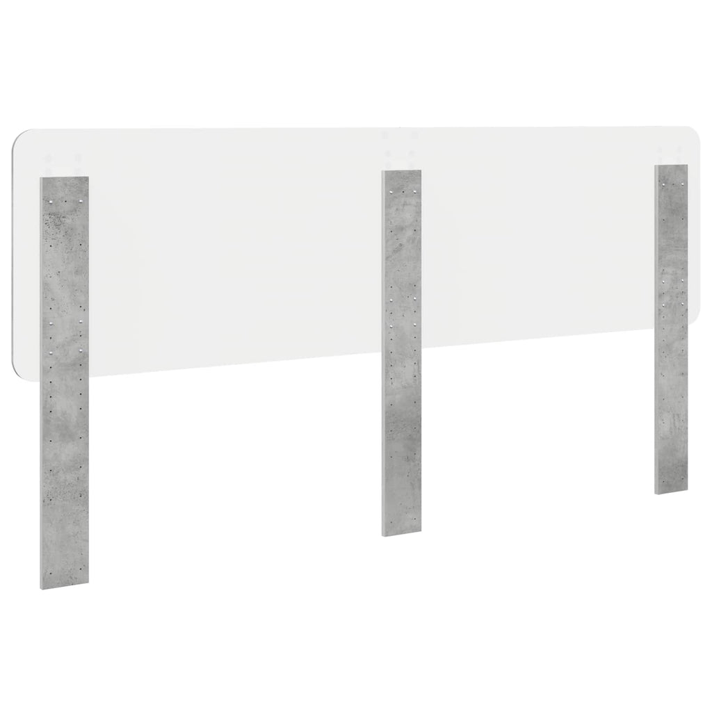 Kopfteil Beton Grau Holzwerkstoff