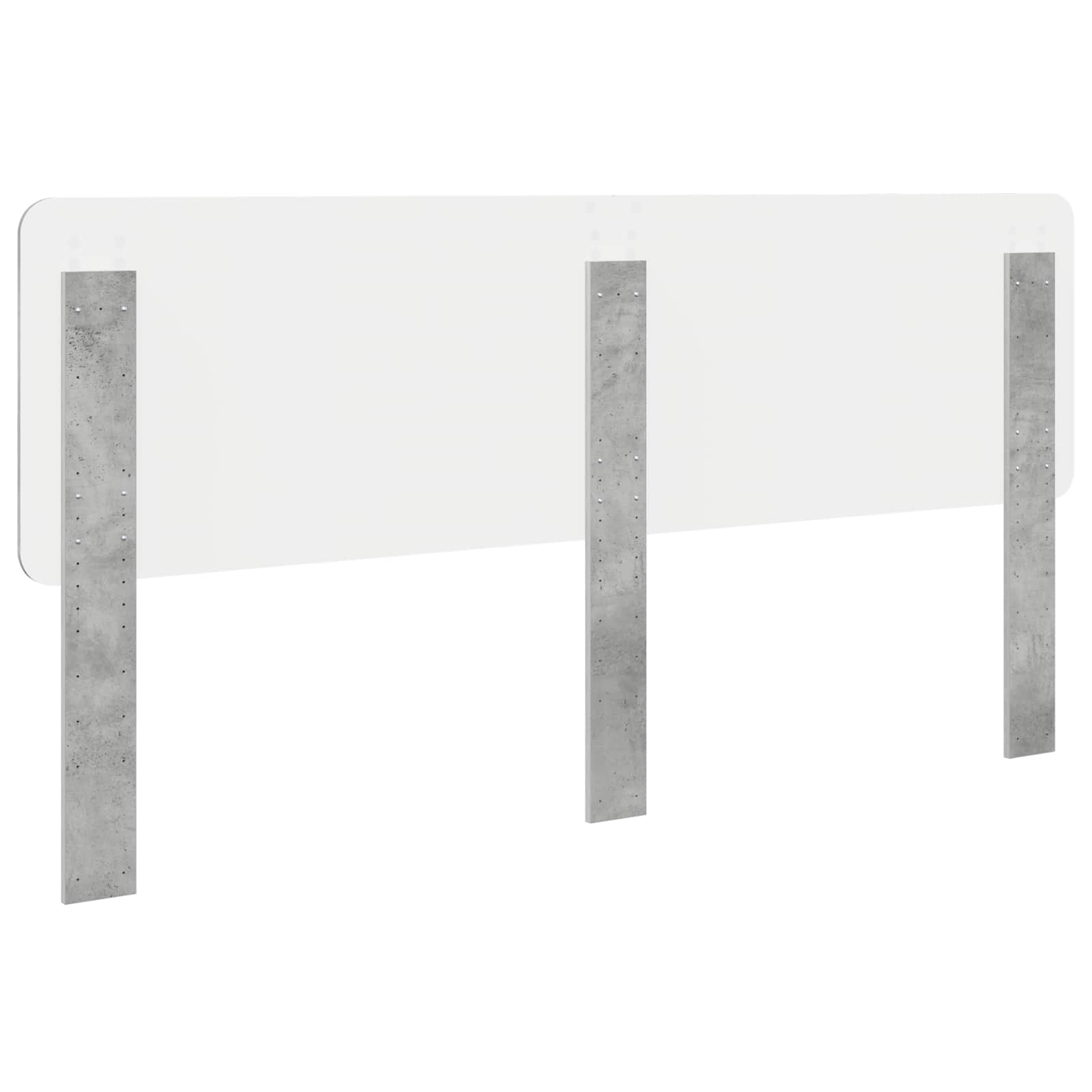 Kopfteil Beton Grau Holzwerkstoff