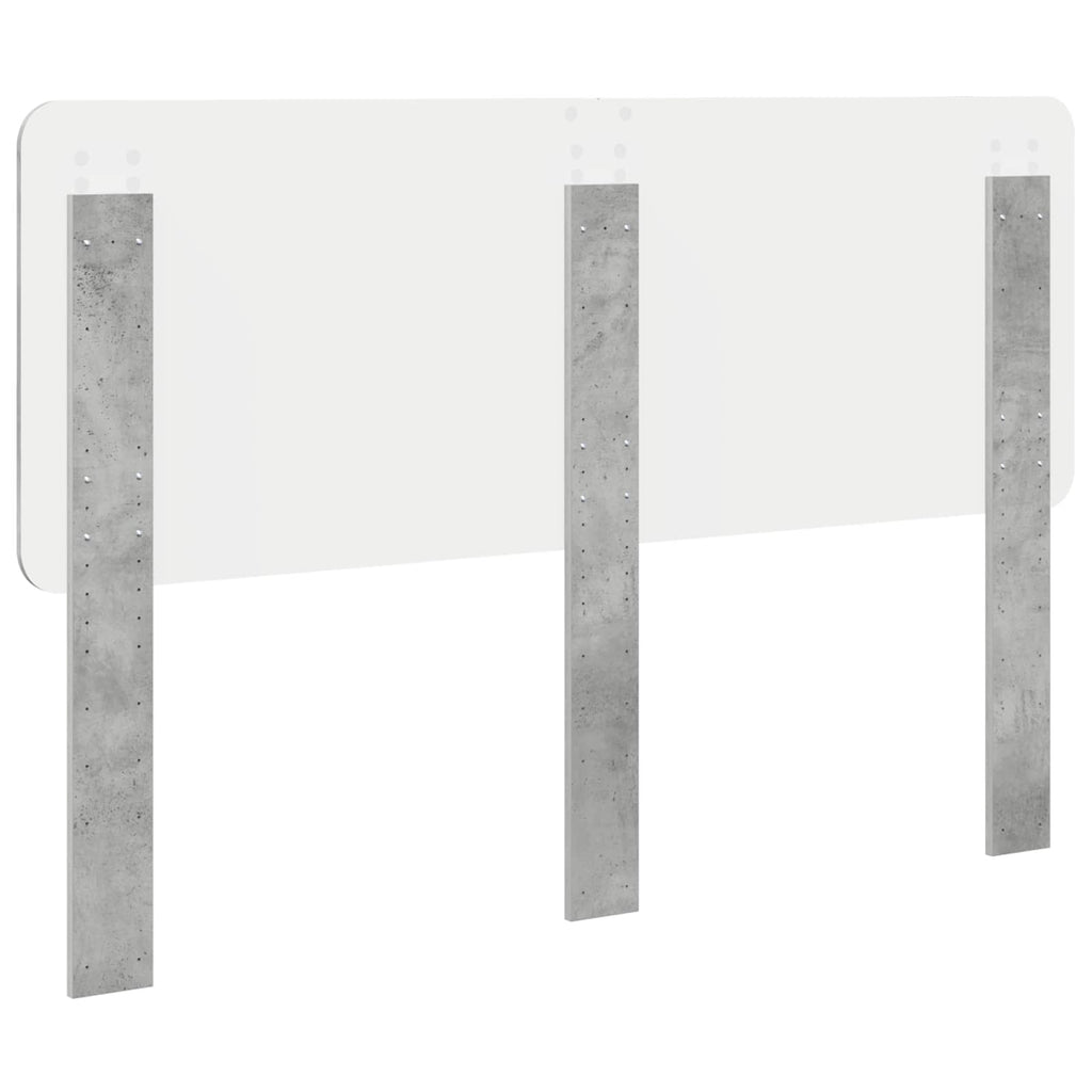 Kopfteil Beton Grau Holzwerkstoff