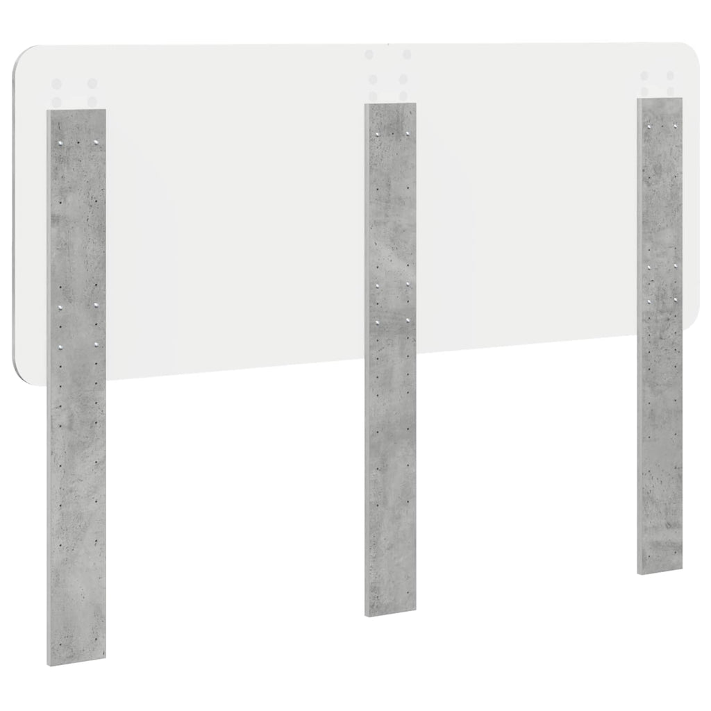 Kopfteil Beton Grau Holzwerkstoff