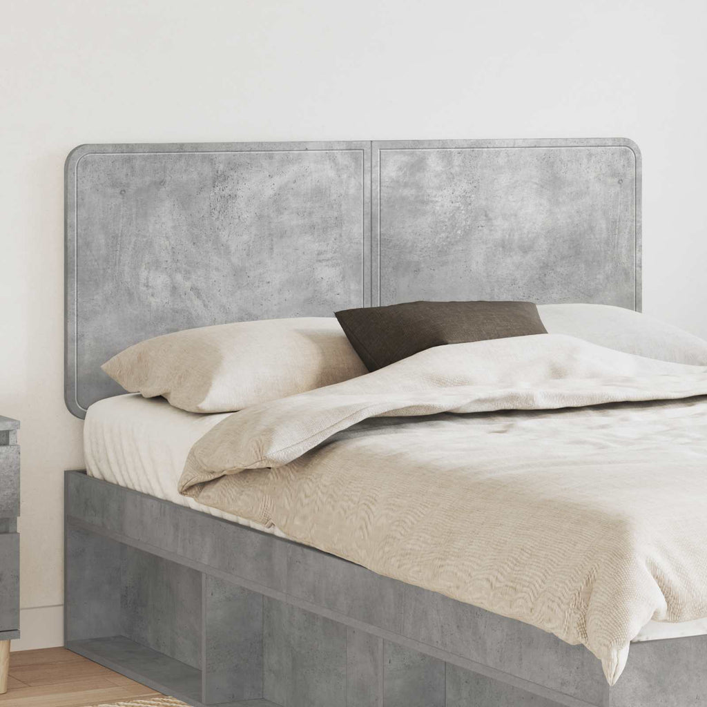 Kopfteil Beton Grau Holzwerkstoff