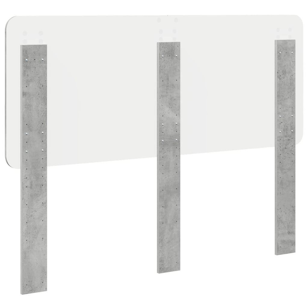 Kopfteil Beton Grau Holzwerkstoff