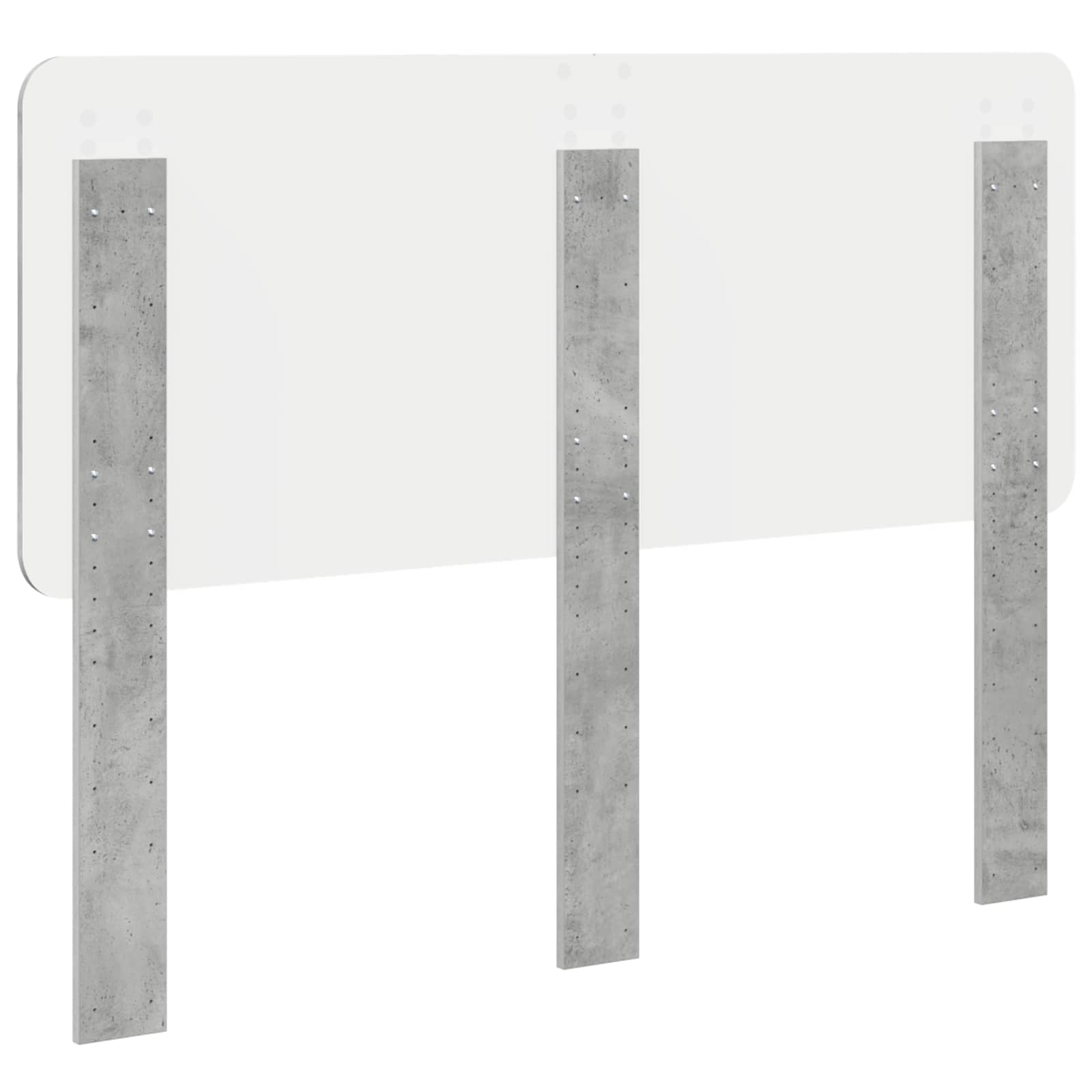 Kopfteil Beton Grau Holzwerkstoff