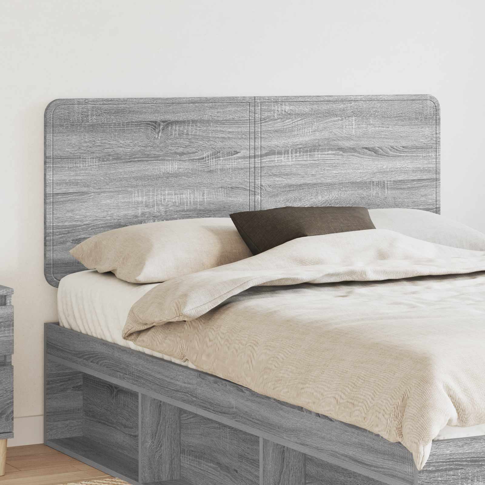 Kopfteil Graues Sonoma Holzwerkstoff