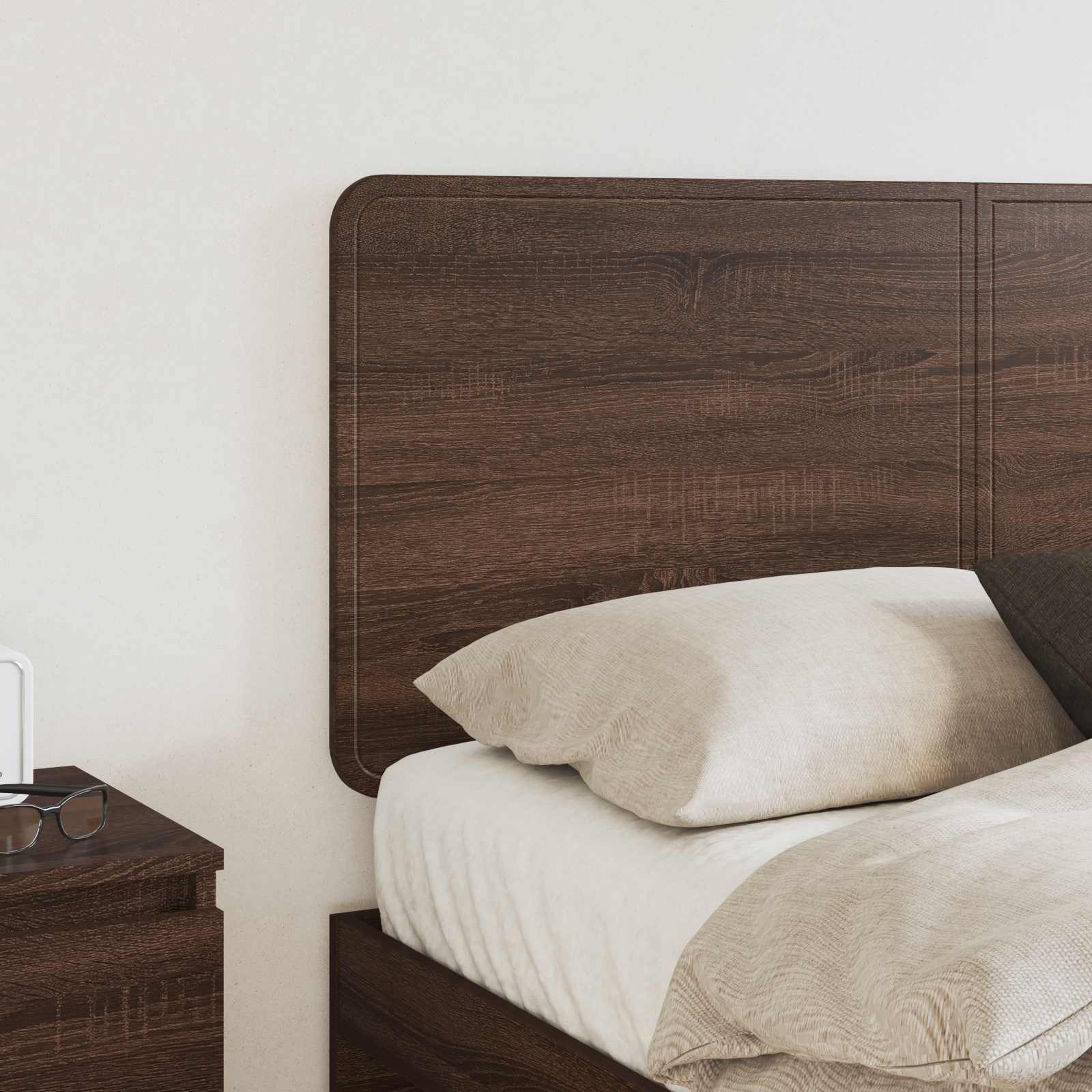 Kopfteil Braun Eichen-Optik 100 cm Holzwerkstoff