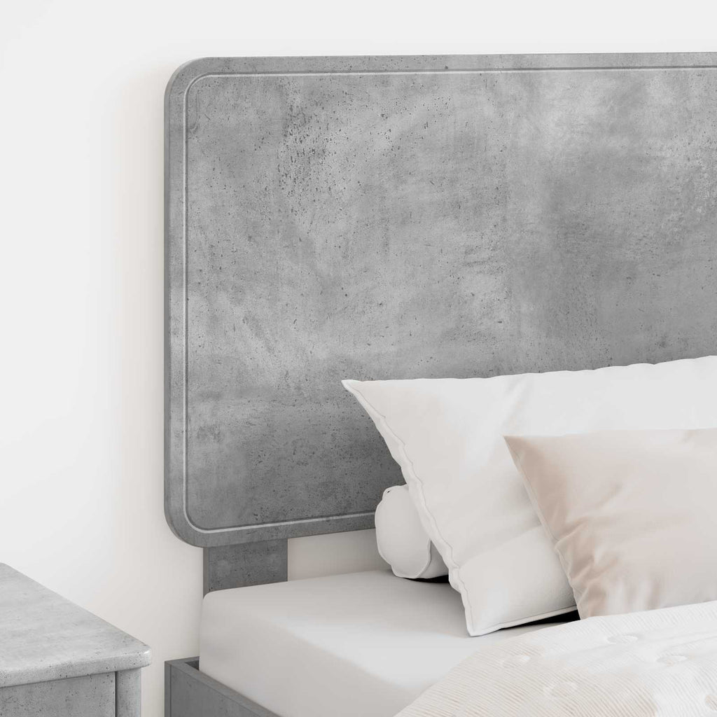 Kopfteil Beton Grau Holzwerkstoff