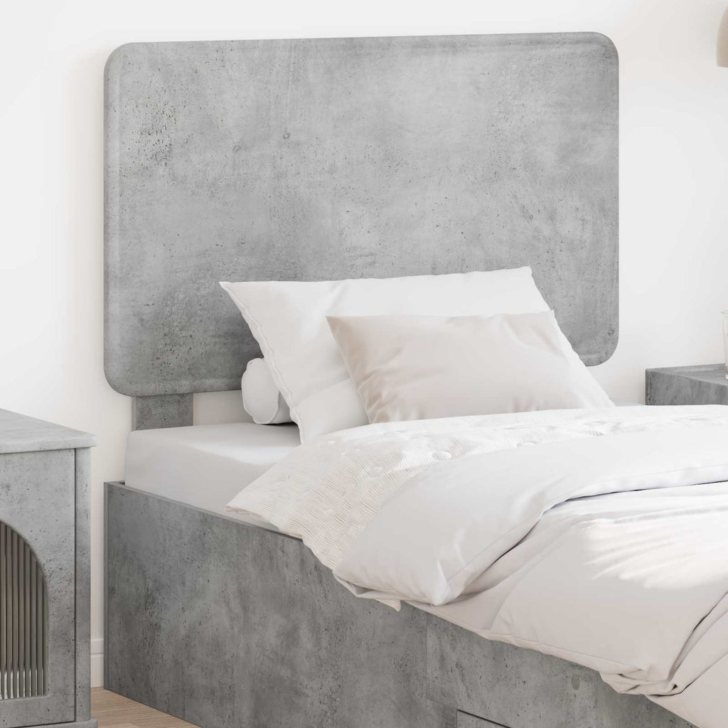 Kopfteil Beton Grau Holzwerkstoff