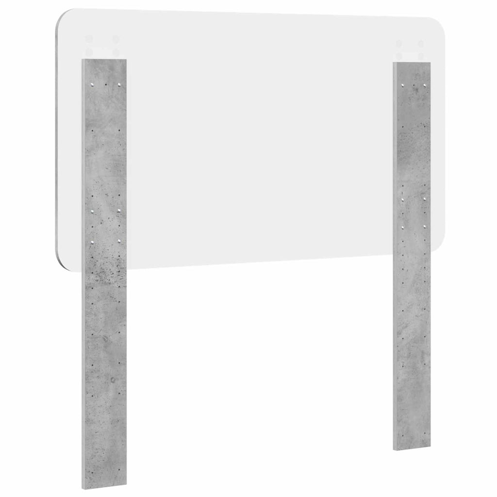Kopfteil Beton Grau Holzwerkstoff