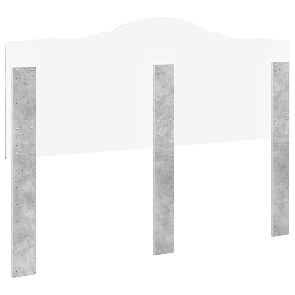 Kopfteil Beton Grau Holzwerkstoff