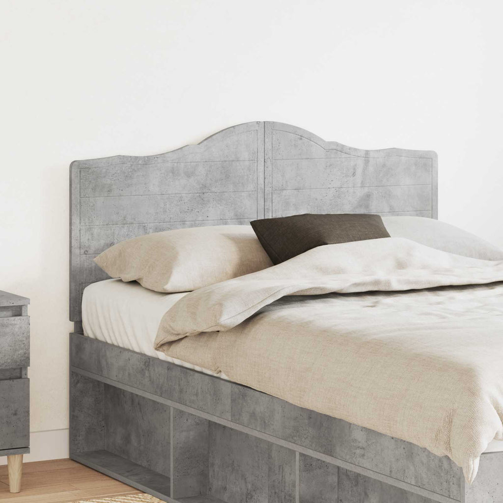 Kopfteil Beton Grau Holzwerkstoff