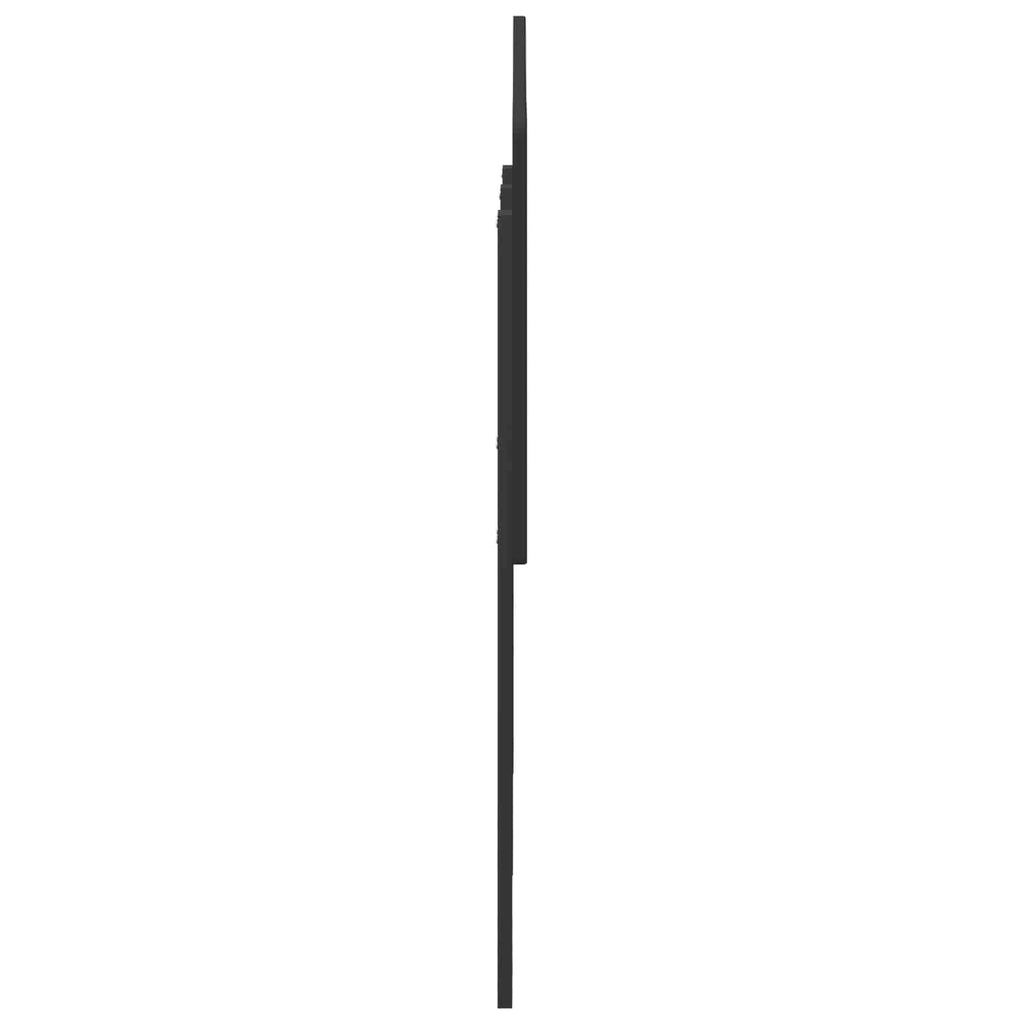 Kopfteil Schwarz Eichen-Optik Holzwerkstoff
