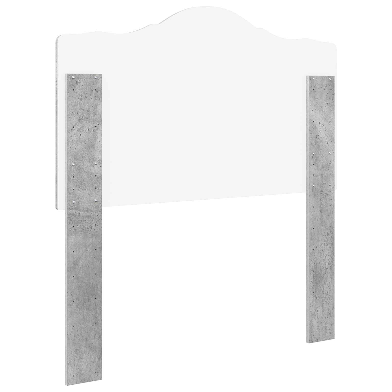 Kopfteil Beton Grau Holzwerkstoff