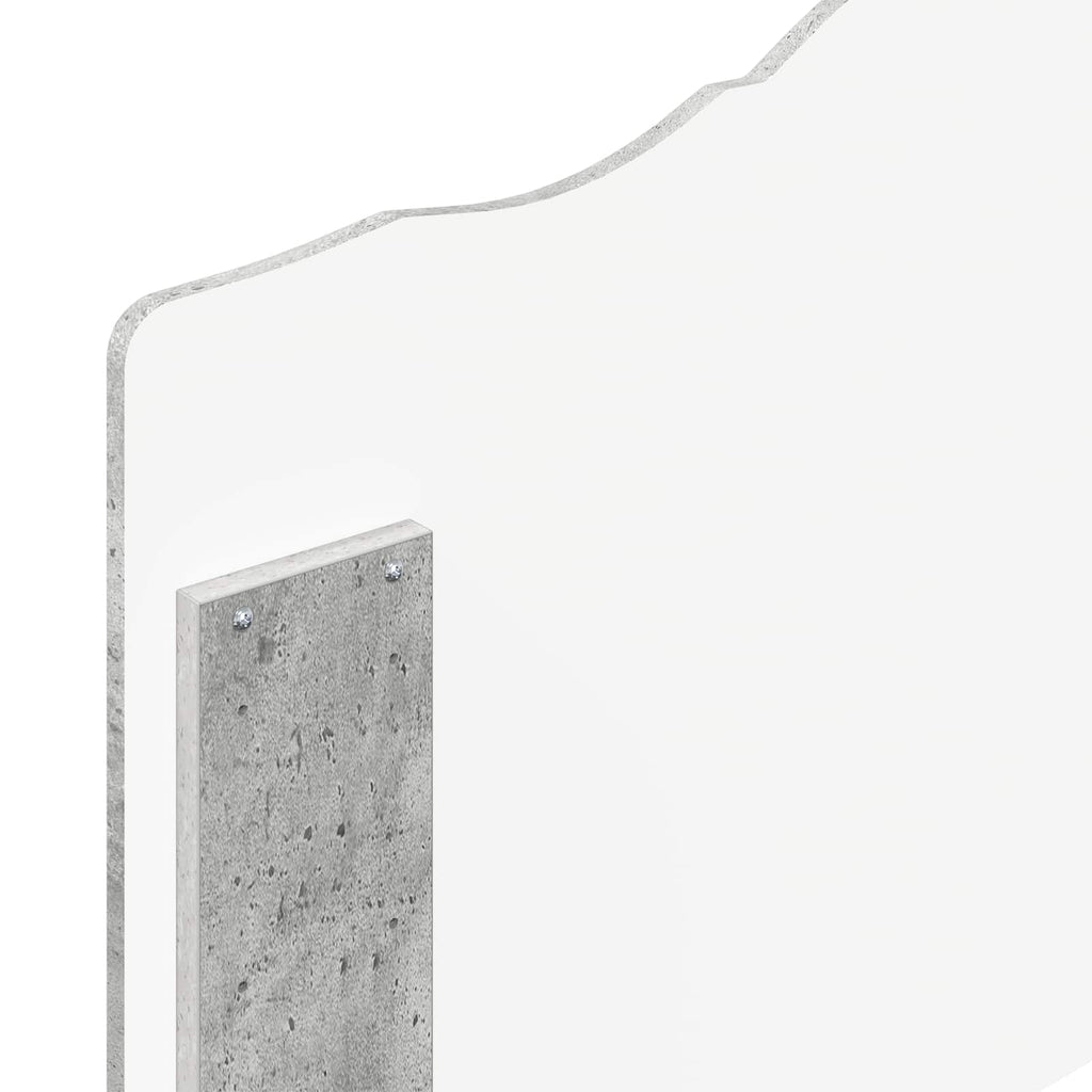 Kopfteil Beton Grau Holzwerkstoff