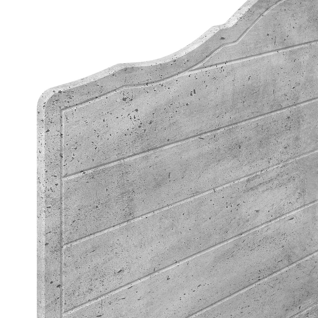 Kopfteil Beton Grau Holzwerkstoff