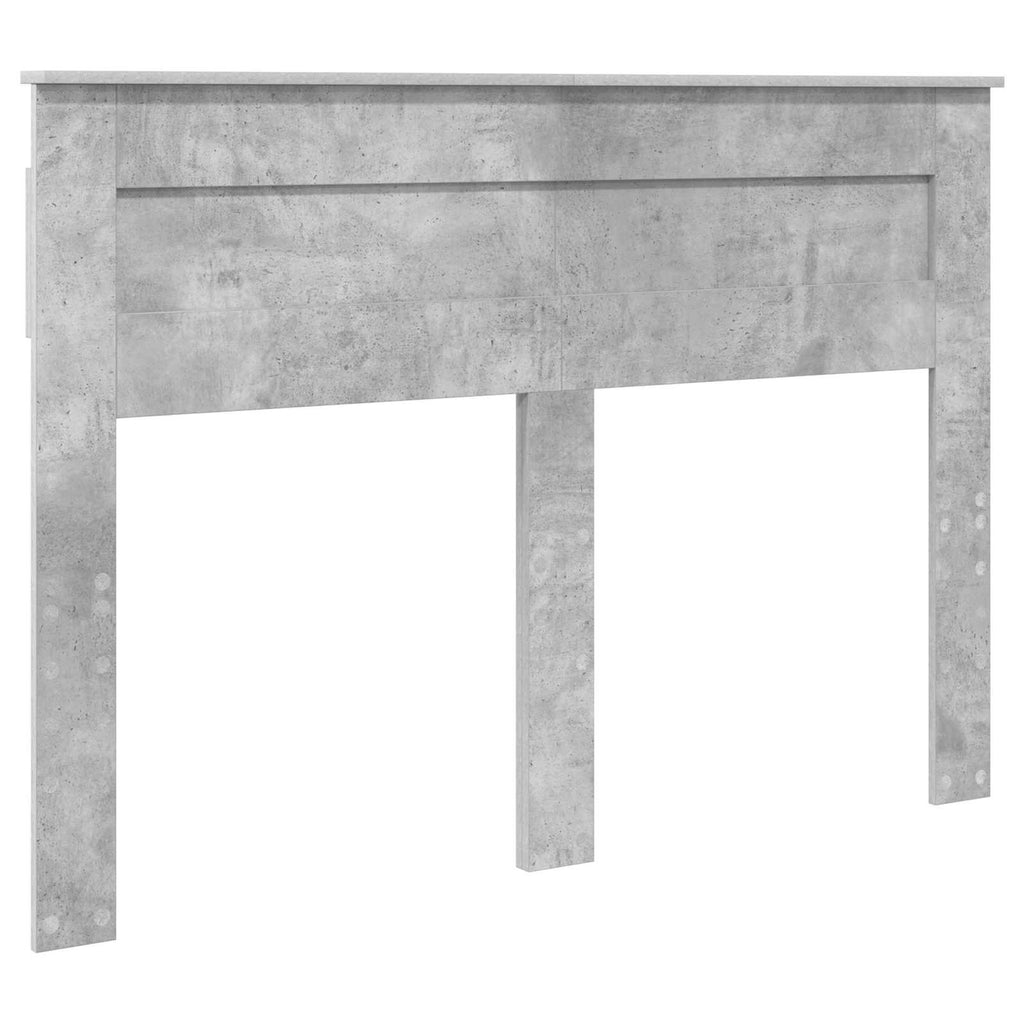 Kopfteil Beton Grau Holzwerkstoff