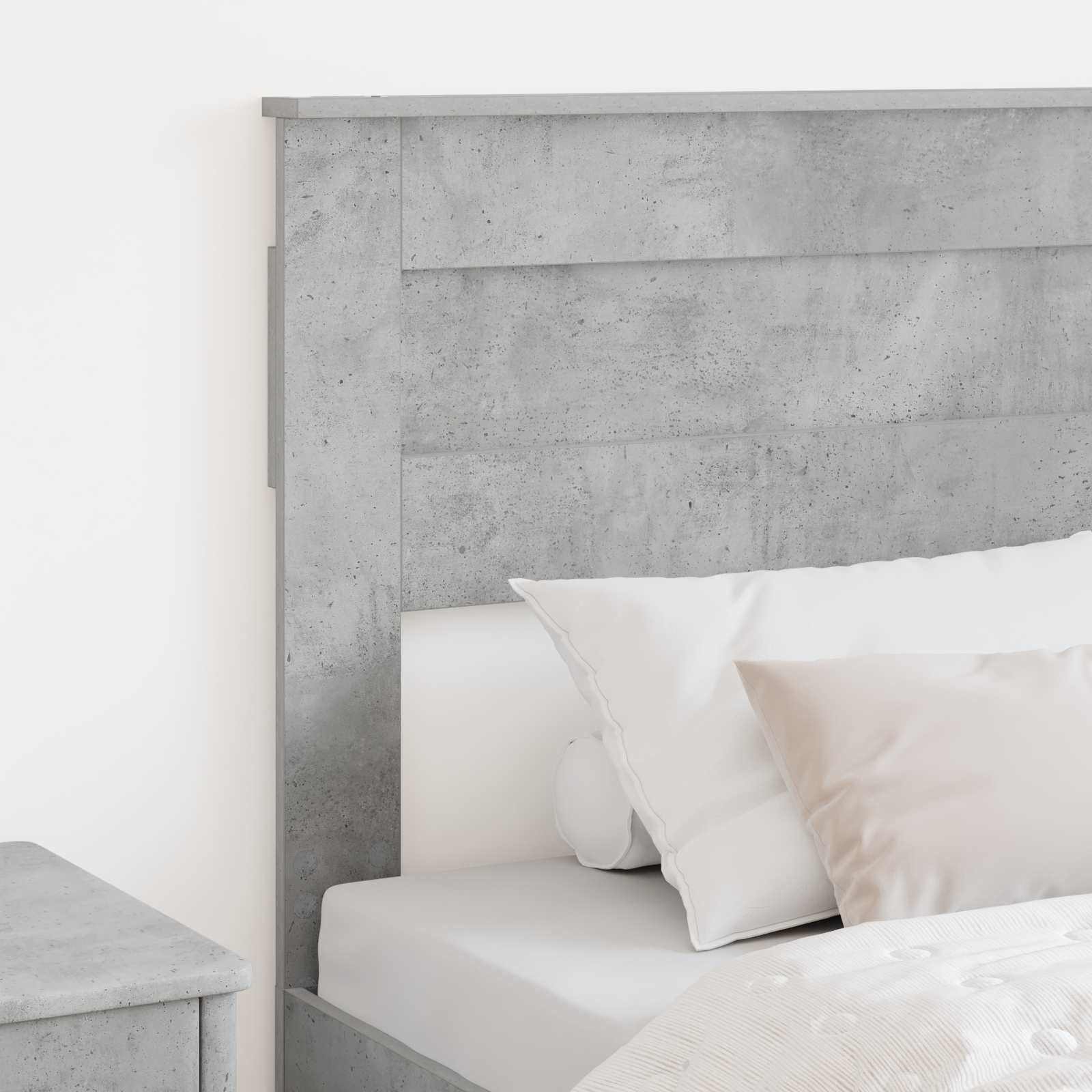 Kopfteil Beton Grau Holzwerkstoff