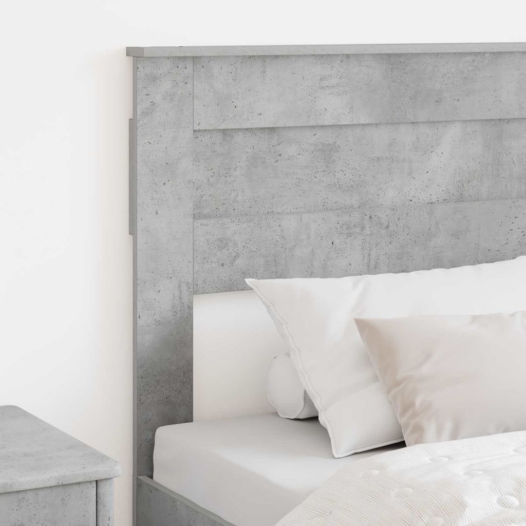 Kopfteil Beton Grau Holzwerkstoff