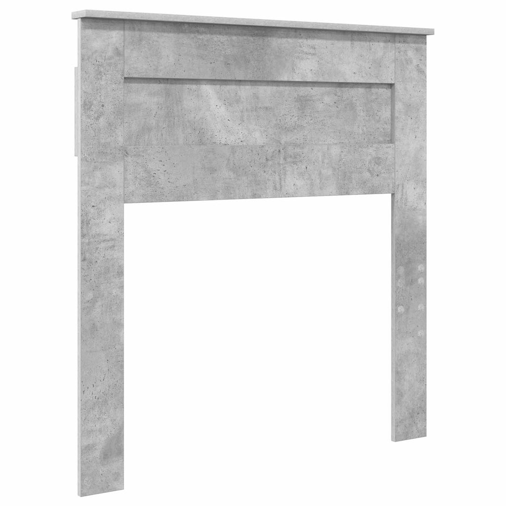 Kopfteil Beton Grau Holzwerkstoff