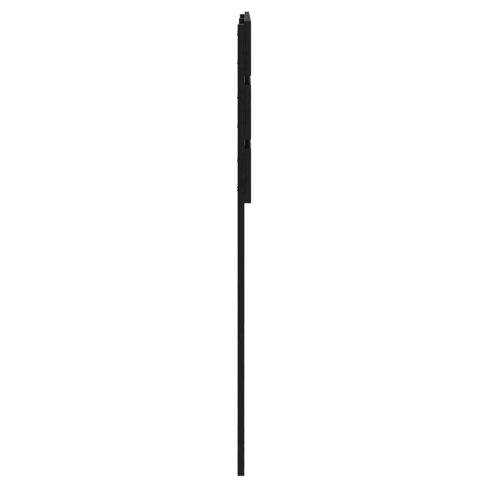 Kopfteil Schwarz Eichen-Optik Holzwerkstoff