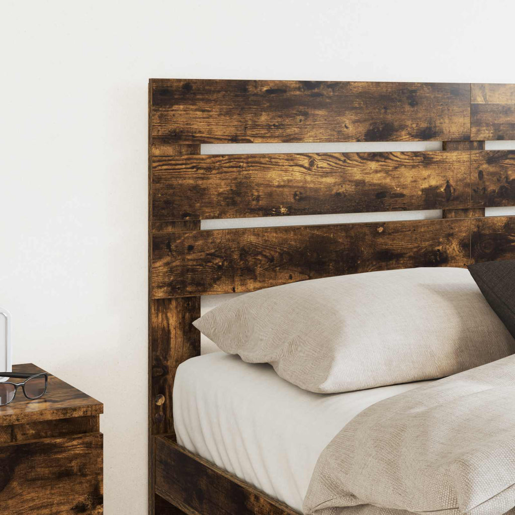 Kopfteil Geräucherte Eiche Holzwerkstoff