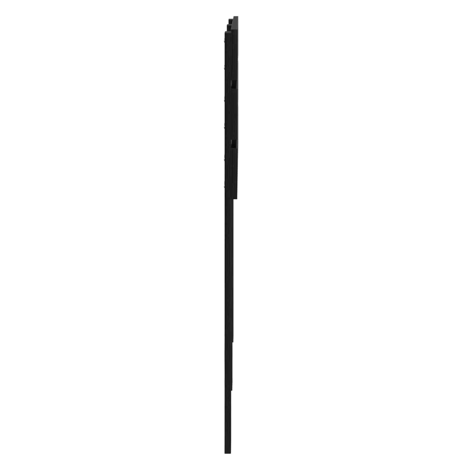 Kopfteil Schwarz Eichen-Optik Holzwerkstoff