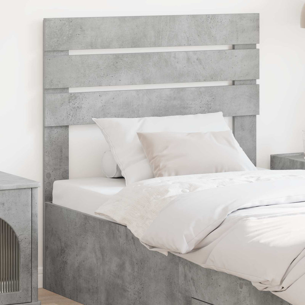 Kopfteil Beton Grau Holzwerkstoff