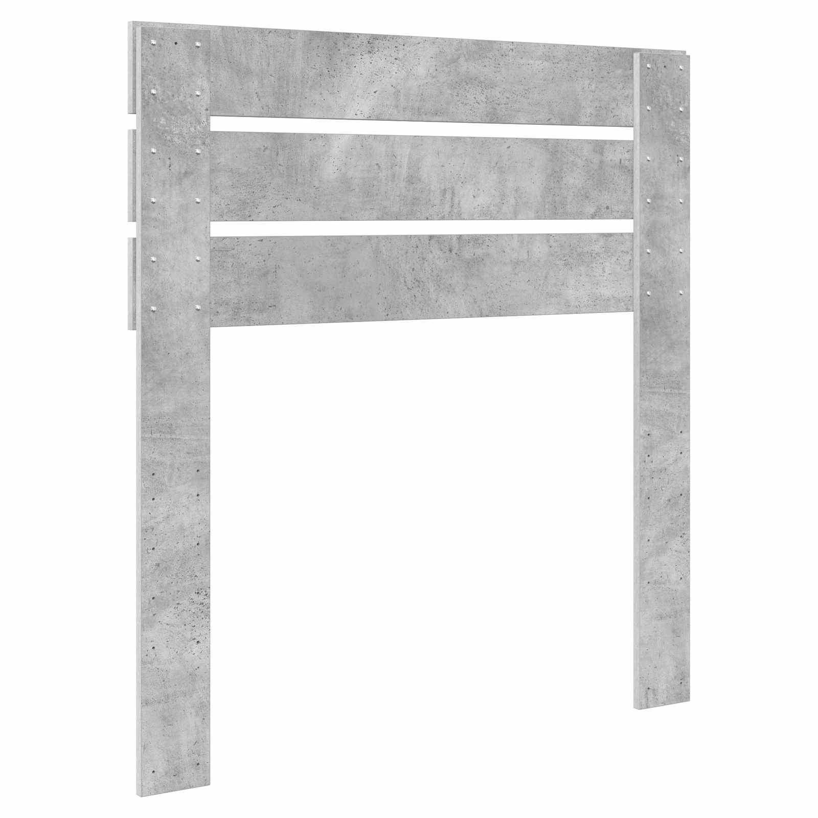 Kopfteil Beton Grau Holzwerkstoff
