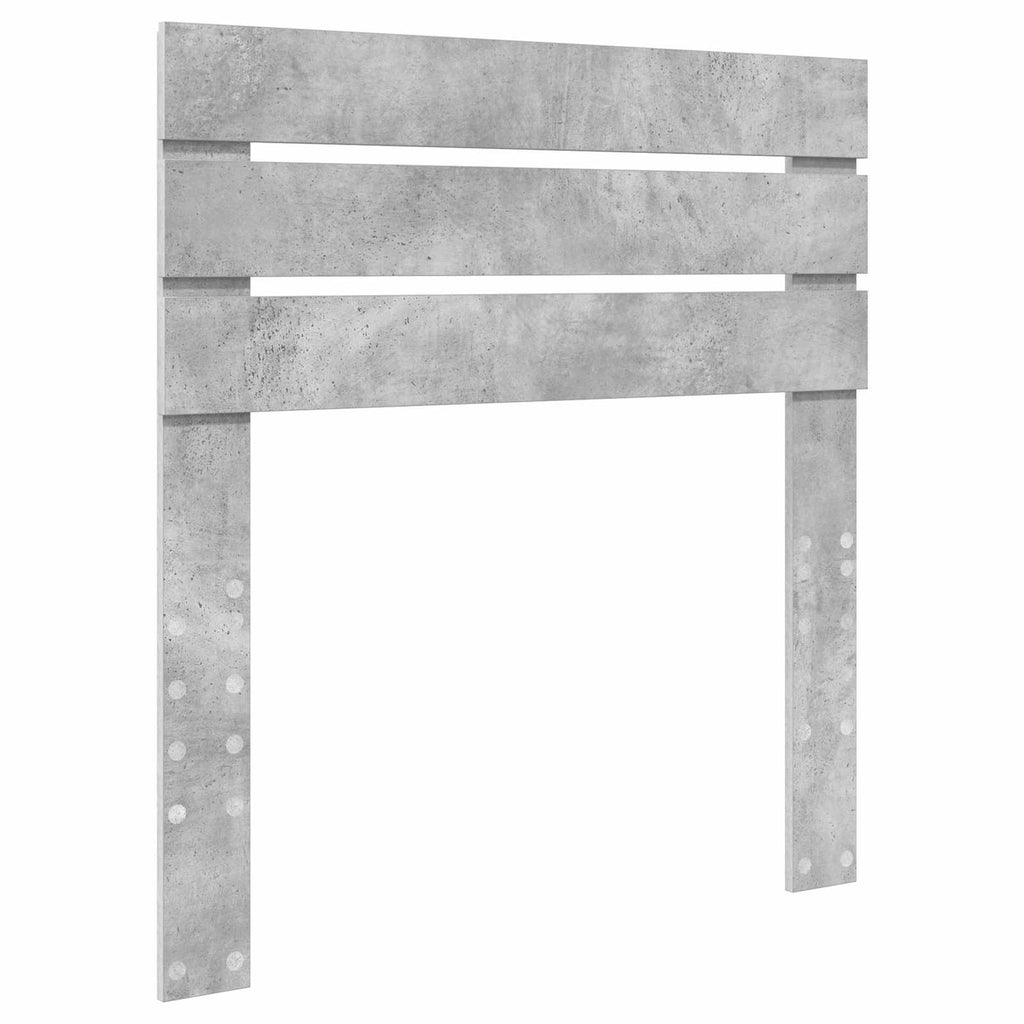 Kopfteil Beton Grau Holzwerkstoff