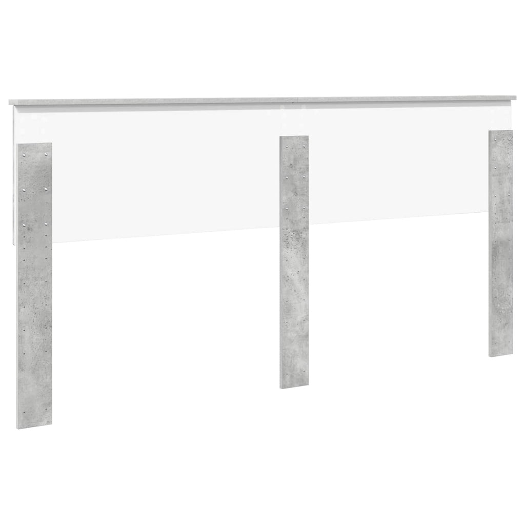 Kopfteil Beton Grau Holzwerkstoff
