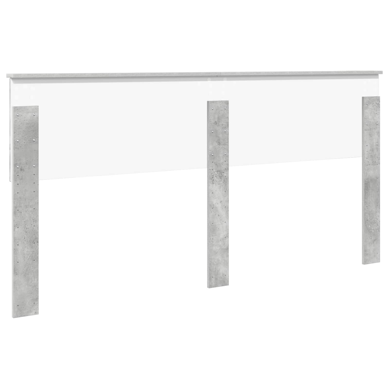 Kopfteil Beton Grau Holzwerkstoff