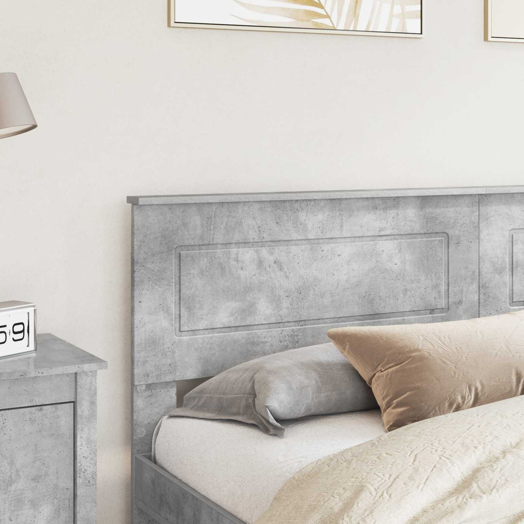 Kopfteil Beton Grau Holzwerkstoff