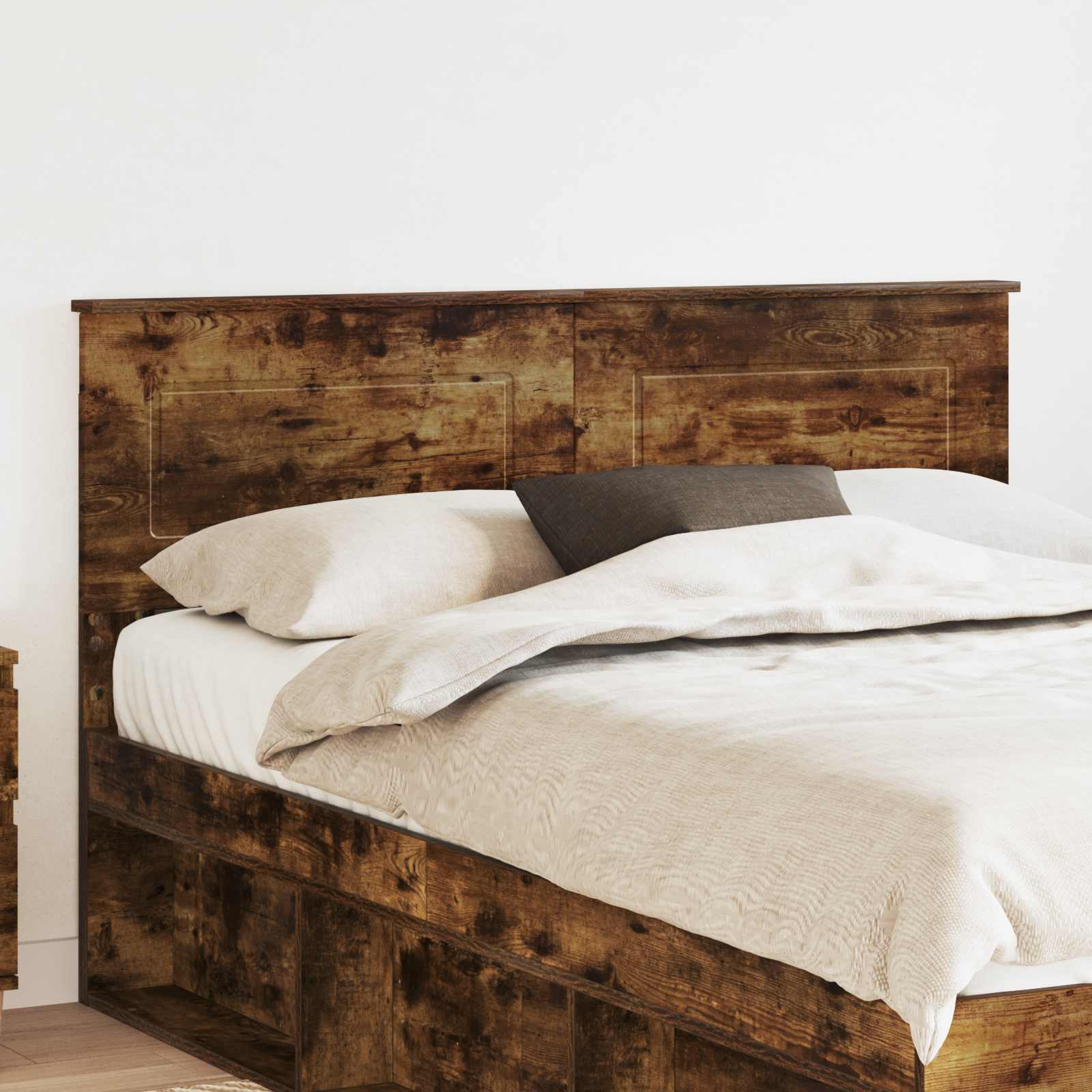 Kopfteil Geräucherte Eiche Holzwerkstoff