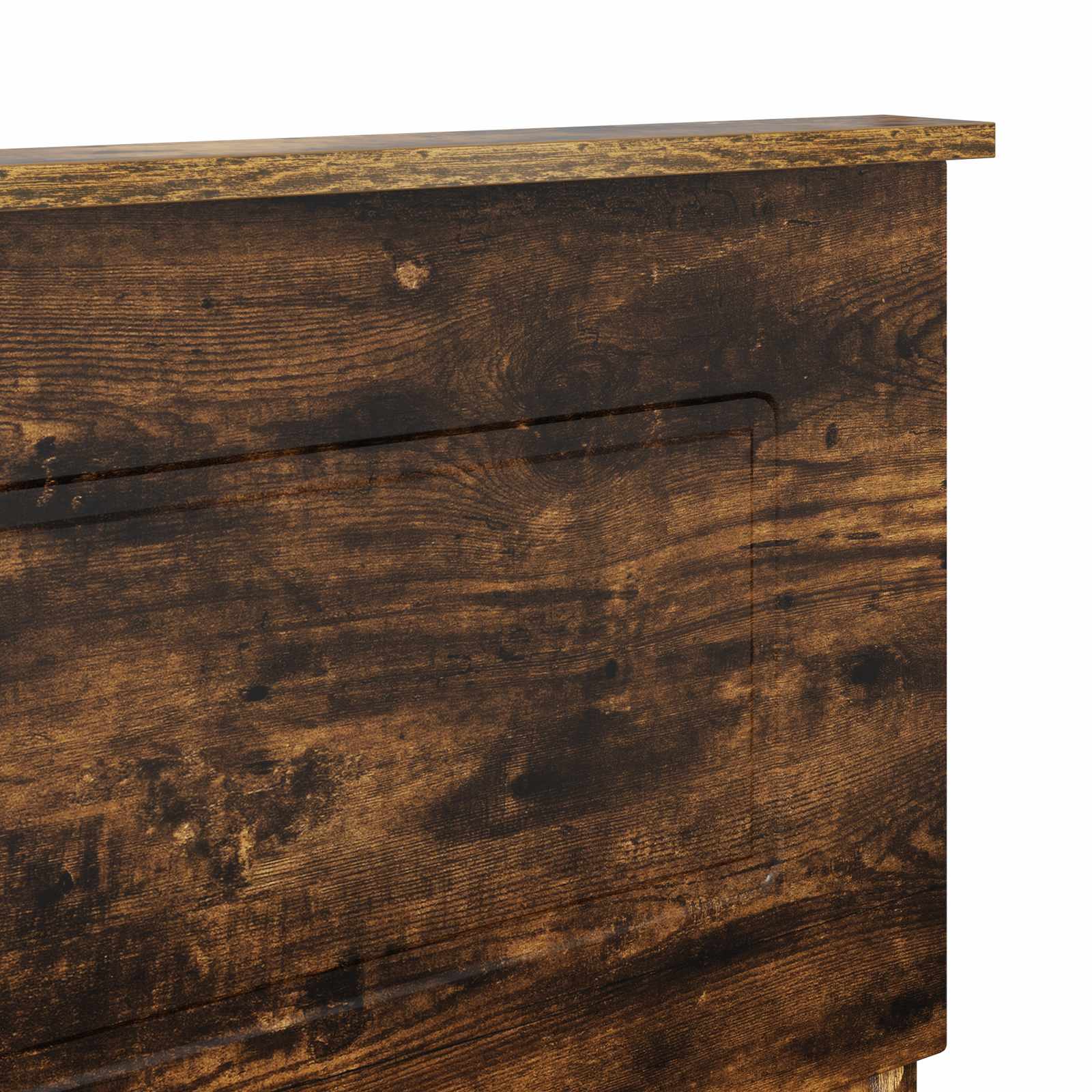 Kopfteil Geräucherte Eiche Holzwerkstoff