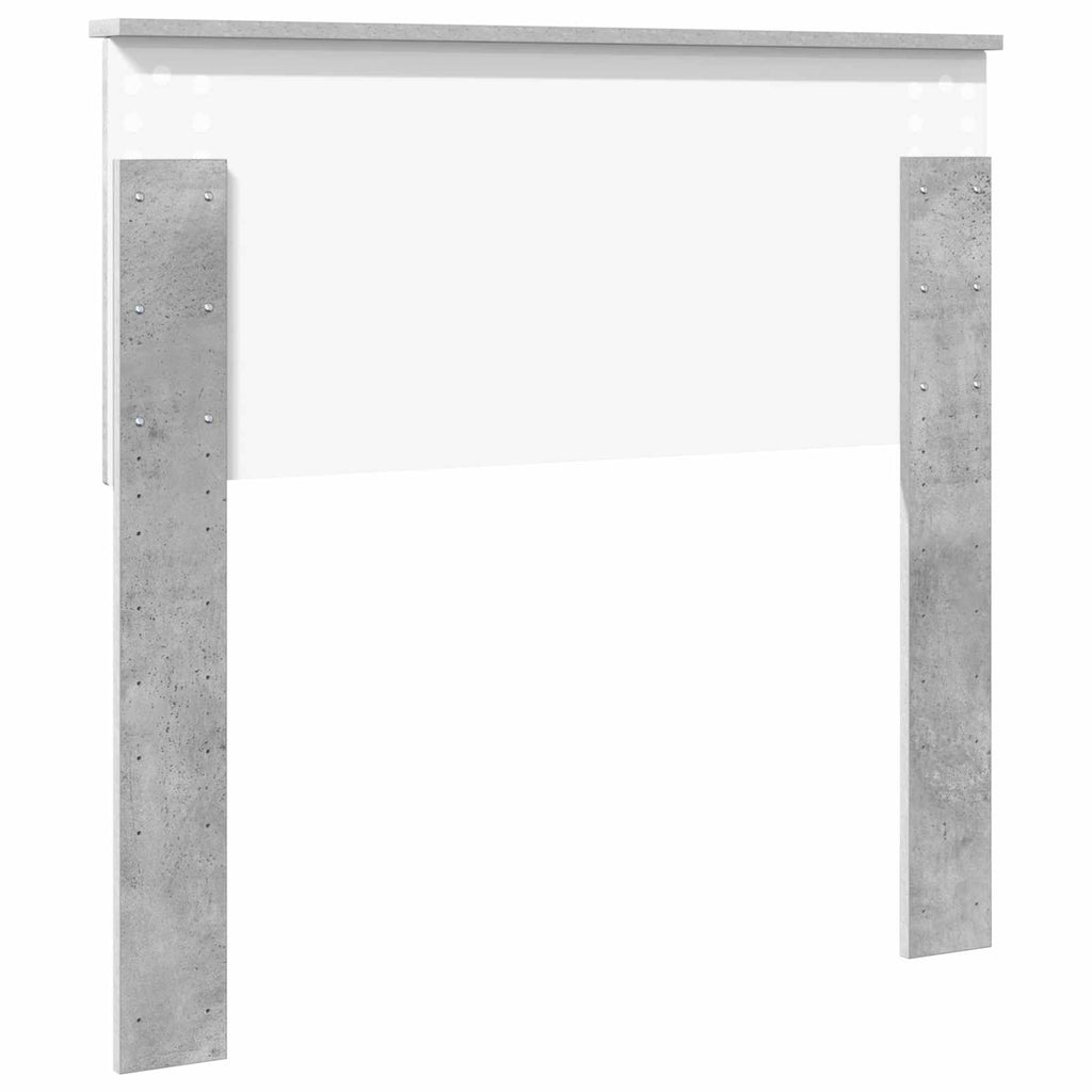 Kopfteil Beton Grau Holzwerkstoff