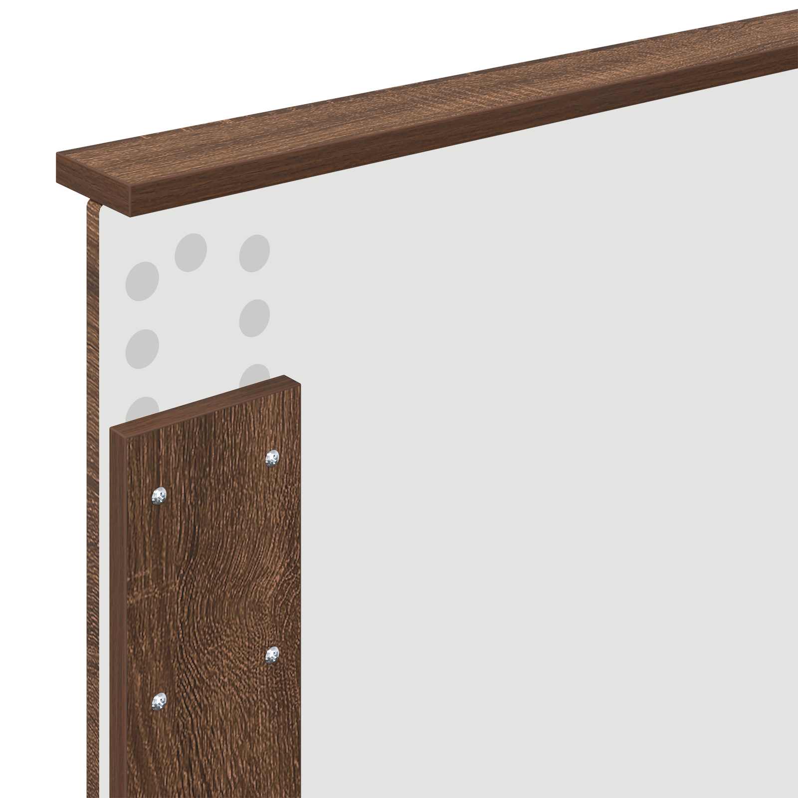 Kopfteil Braun Eichen-Optik 90 cm Holzwerkstoff