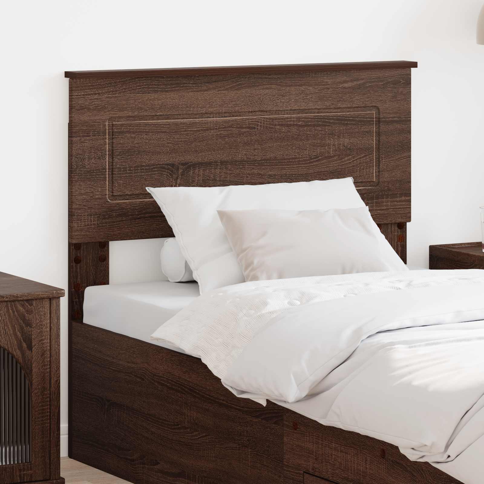Kopfteil Braun Eichen-Optik 90 cm Holzwerkstoff