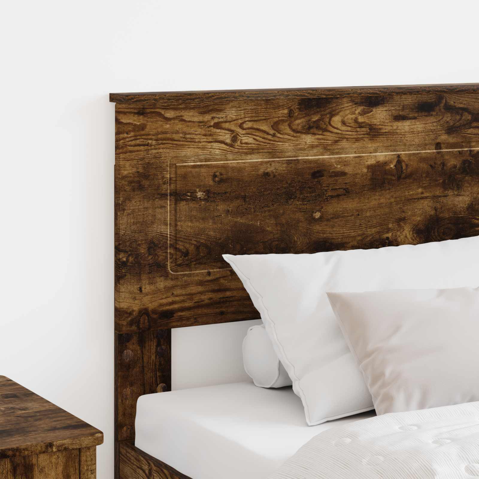 Kopfteil Geräucherte Eiche Holzwerkstoff
