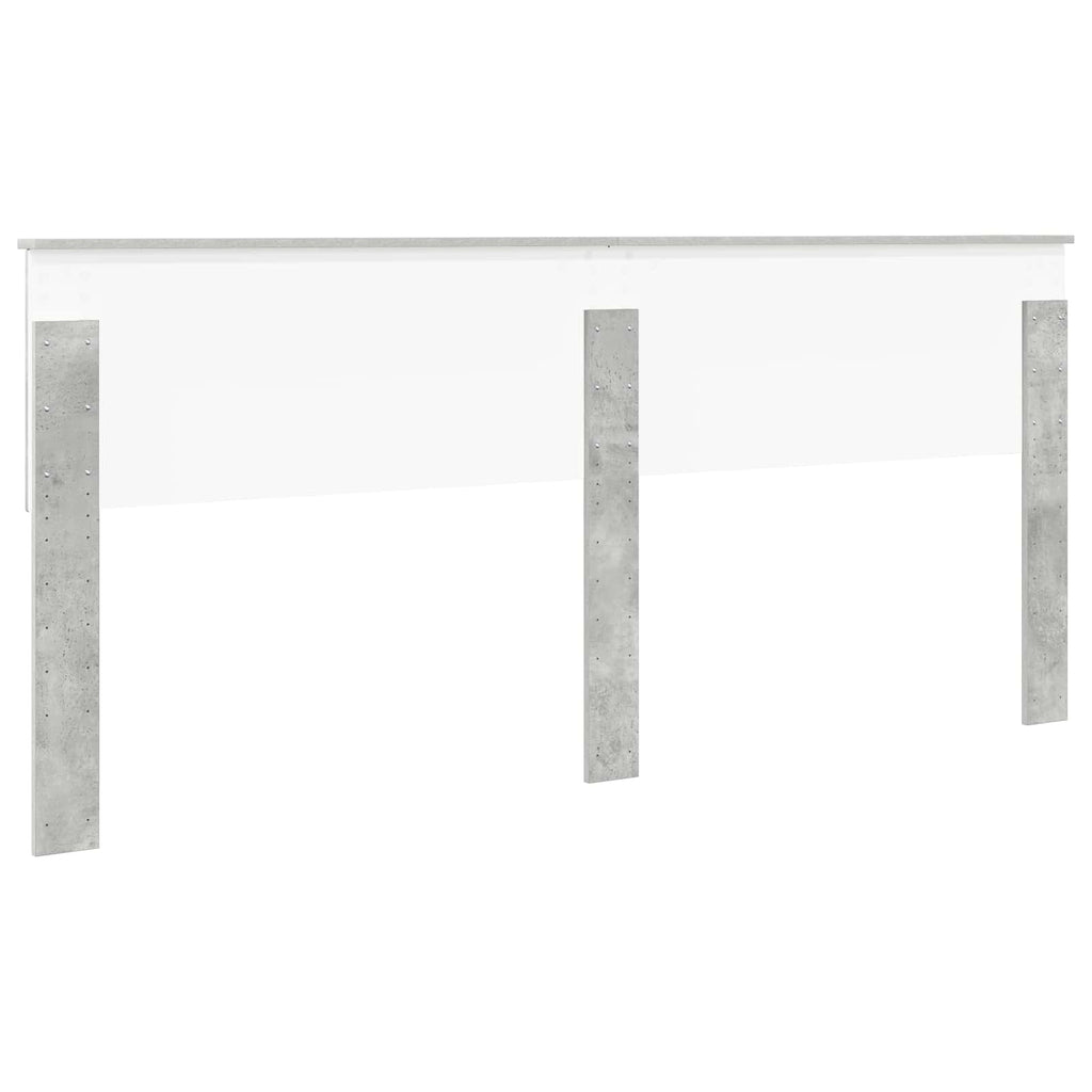 Kopfteil Beton Grau Holzwerkstoff