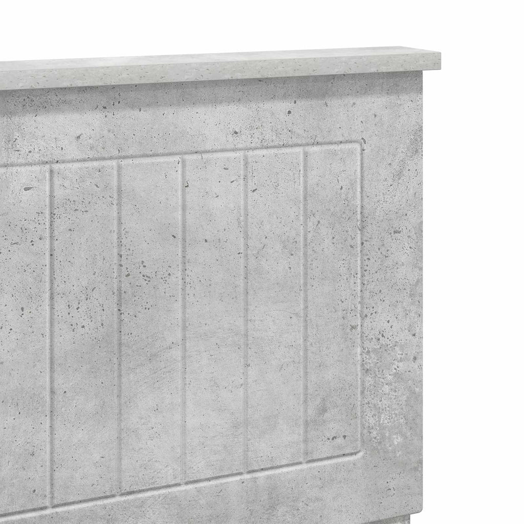 Kopfteil Beton Grau Holzwerkstoff